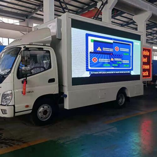 Mobile truck LED screens